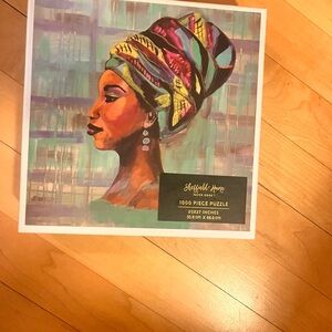 Sheffield Home Vibrant Portrait Puzzle with Colorful Headwrap